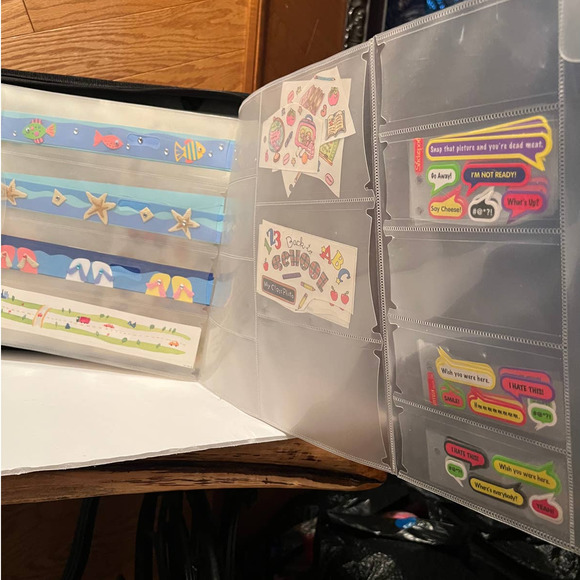 Create A Bag Generations Journaling Supplies Clear Plastic Insert Zippered Tote - Picture 3 of 8